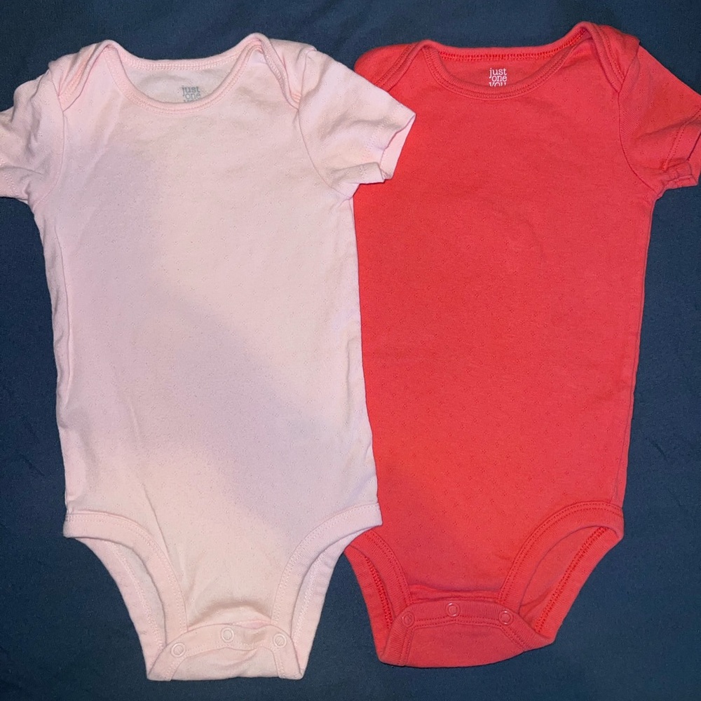 2 Piece Short Sleeve Bodysuit Set